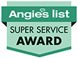 Angies List Super Service Award badge